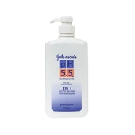 Johnson's pH5.5 2 In 1 Body Wash With Moisturizers (750ml x 12 units) FOC Listerine Cool Mint 250ml 