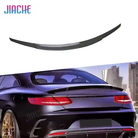 Carbon Fiber Rear Spoiler Boot Trunk Wings for Benz S Class W217 C217 S63 S65 AMG Coupe 2014-2019 FR