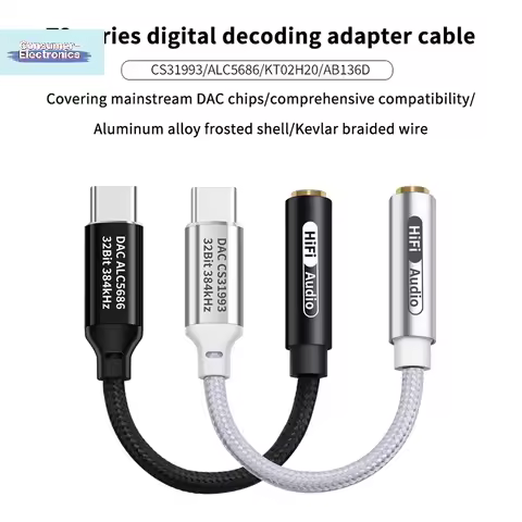 【Type C To 3.5mm HiFi DAC Headphone Amplifier CX31993 Chip USB C Audio Decoder AMP Adapter DAC Ampli