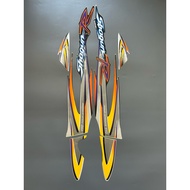 SHOGUN R 2002 BLACK SILVER STICKER STRIPING