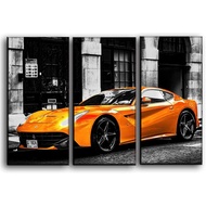Big  F12 Berlinetta Supercar Wall Art Decor Picture Painting Poster Print On Canvas Panels Pieces Sp