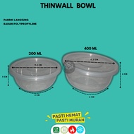 Thinwall Cup 400 Thinwall Round 400ML Pudding Cup 400 ML (Contents 25 Pcs-Bw400) Dessert Cup Pudding