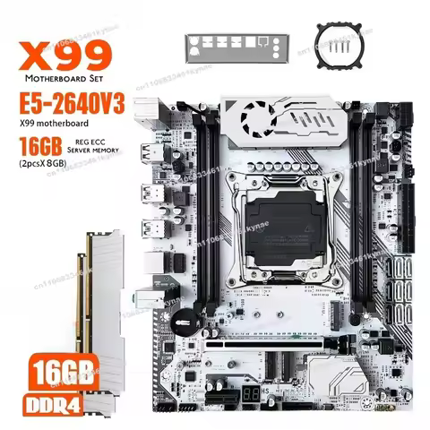 Suitable for Machinist X99 K9 Motherboard with 2640V3 2*8G 2133 RAM