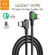 McDodo CA-8080 1.5m PD 60W Elbow 90 degree USB-C to USB-C Type-C to Type-C USB C2C Gaming Gamer Lapt