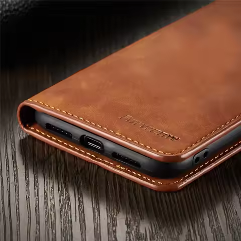 Thin Suede Leather Wallet Case for iPhone 11 12 13 14 15 16 Pro Max Mini XR XS 8 7 6s 6 Plus SE 2020