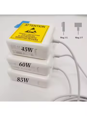 New A1466 A1286 A1278 A1502 A1398 A1465 Power Adapter For Mac book Air Pro 45W 60W 85W Mag* 2 1 Magn