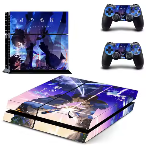 Anime Your Name PS4 Sticker Play station 4 Skin PS 4 Sticker Decal Cover For PlayStation 4 PS4 Conso