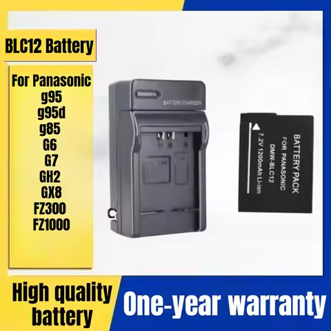 BLC12 camera battery, charger for Panasonic g95 g95d g85 G6 G7 GH2 GX8 FZ300 FZ1000 digital camera 7