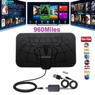 🔥100%authentic!!🔥Indoor Digital Hdtv Antenna With Detachable Signal Amplifier Converter Free Full Hd Channels Antenna Spider-Texture Pattern【Returnable within 15 days】