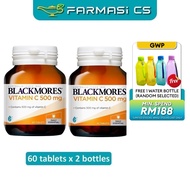 BLACKMORES Vitamin C 500mg 60 Tablets x 2 Bottles EXP:06/2026 [ Vit C, Farmasi CS ]