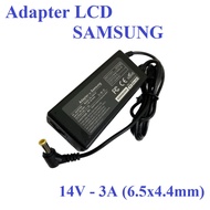 Adapter Apower for LCD SAMSUNG 14V-3A 42W (6.5x4.4 mm, Power cord included, Box). SAMSUNG LCD Adapte