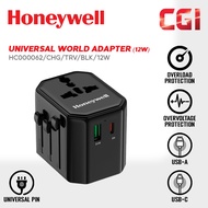 Honeywell Universal World Travel Adapter 12W - HC000062/CHG/TRV/BLK/12W