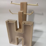 - H - 存錢筒飾品架 項鍊架 耳環架 戒指收納展示架 首飾架 鑰匙