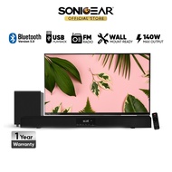 SonicGear SonicBar BT3500 Soundbar and Subwoofer | Bluetooth 5.0 | FM Radio | USB Playback