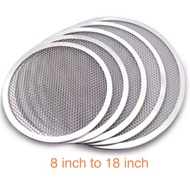 [Hot Large size PRODUCTS NEW ARRIVAL] Round Aluminum Mesh Tray for Baking Pizza in many sizes (7 inc