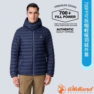 [WildLand] Free > Male 700FP Detachable Hooded Light Warm Down Jacket Hooded Jacket Windproof Water 