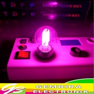 Pink G45 fillament LED bulb