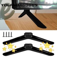 YOLA TV Stand Base Mount, Universal With Screws TV Base Stand Legs,  Black TV Stand Leg Base Bracket