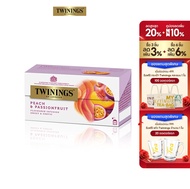 ทไวนิงส์ เครื่องดื่ม พีช เเอนด์ แพชชั่น ฟรุ้ต ชนิดซอง 2 กรัม แพ็ค 25 ซอง Twinings Peach &amp; Passionfruit 2 g. Pack 25 Tea Bags