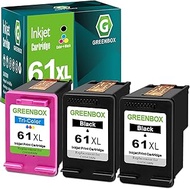GREENBOX Remanufactured Ink Cartridge 61 Replacement for HP 61XL 61 XL for Hp Envy 4500 5530 5534 55