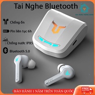Tai nghe bluetooth tai nghe không dây gaming GM8 cao cấp cảm ứng hỗ trợ đàm thoại nghe nhạc pin