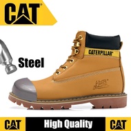 《819》Caterpillar Original New Tool Boots CAT Safety Boots Anti smashing Steel Finger Martin Boots fo