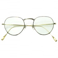 日本 EYEVAN FREED AG-C Boston 太陽眼鏡，復古金/淺綠色（近視款）47□20-145 [二手] [EYEVAN]