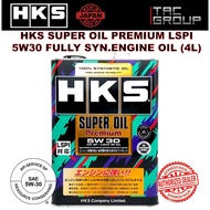 HKS 5W30 4L Fully Synthetic Engine Oil Car Lubricant 5W-30 4Litre Minyak Hitam Enjin
