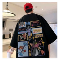 Kaos Pria Distro Big Size 6XL 5XL 4XL 3XL 2XL XL L M S Kaos Korean Style Harajuku Hip Hop Bahan Adem