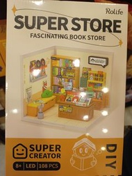 Rolife super store bookstore DIY 微型微玩屋仔 迷你小屋 書店書局
