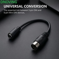 DNOVING Keyboard Mouse Converter, Converter Cable 0.15m / 5.9in DIN 5 Pin Male to Mini DIN 6 Pin Fem
