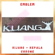 Emblem Logo/ Sticker/ Kijang Symbol + Head 7k krista lgx sgx 1.8efi 2.0efi Chrome Unit 1 Pcs/