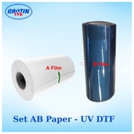 UV DTF Decal roll AB size 31cm * 100 M for UV DTF roll to roll injet printer