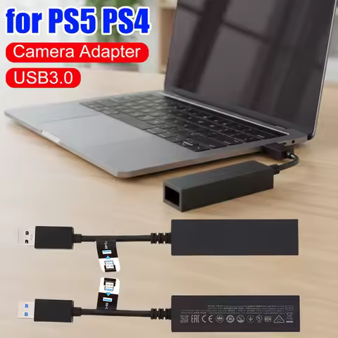 For PS4 Camera Adapter for PS5 Console VR Connector USB3.0 Converter Connecting Cable for PS5 VR Con
