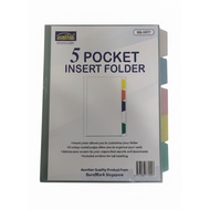 SureMark A4 Organizing Folders | 5-Pocket Insert & 3/5 Layer Indexed Files