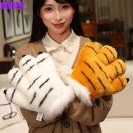 JAVIER Faux|Paw Gloves, Stuffed Toys Furry Texture Animal Paw Plush Gloves, Cosplay Gloves Padded In