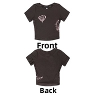 CBXLAB | Street Dance Y2K Cute Badge Print Close-fitting Short Sleeve T-shirt