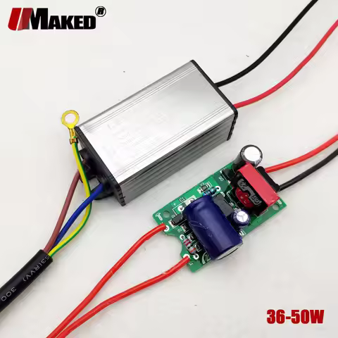 LED Driver 36-50W PCB/Waterproof IP65 Adapter Lighting Transformers AC180V-265V to DC 260mA 1W 3W Hi