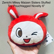 Banpresto Zenichi Mikey Maizen Sisters Stuffed Toy Pouchtagged Novelty Zip Pouch Bag 3/67