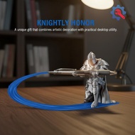 [GEX] Creative Desk Organizer Knight Pen Holder Stand  Themed Resin Decor for Artists Writers Home O