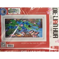 Cross-stitch painting NINE FISHERY ASSOCIATION 223108 (164x88cm) not yet embroidered