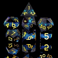 Dungeons and Dragons dice Set DND, polyhedral D&D Resin dice Set, Suitable for Role-Playing dice Gam