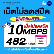 (เล่นฟรีเดือนแรก) ซิมเทพ Dtac เล่นเน็ตไม่อั้น ไม่ลดสปีด ความเร็ว 10Mbps (ใช้ฟรี Dtac wifi แบบไม่จำก