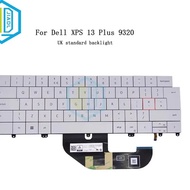 US UK LA GR FR CS White Backlight Keyboard For Dell XPS 13 Plus 9320 9340 13-9320 Laptop Keyboards W