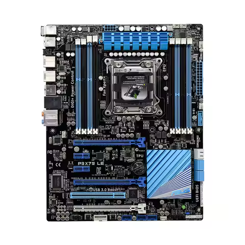 ASUS X79 Motherboard P9X79 LE Mining Motherboard LGA 2011 DDR3 64GB 3×PCI-E 3.0 X16 Support Xeon E5 