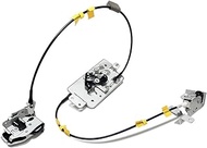 Left Driver Side Rear Door Upper and Lower Latch & Cable, Compatible with 2004-2008 Ford F-150 Exten