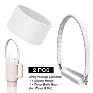 Bảo vệ Silicone khởi động chai nước Bộ tay cầm cho Stanley quencher 40oz 30oz Tumbler & cho iceflow