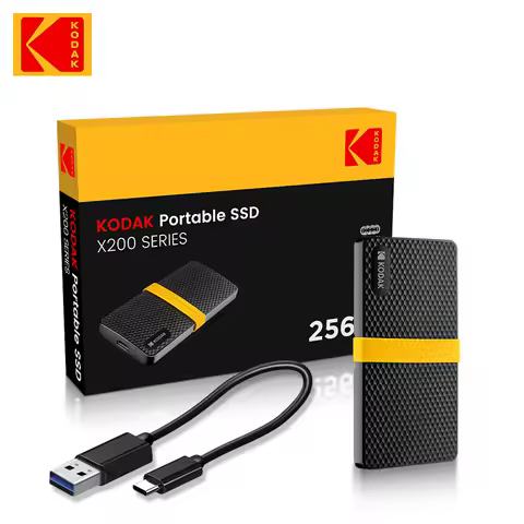 KODAK X200 Mini Portable External SSD USB3.1 Gen 2 Type-C Solid State Drive 1TB 512GB 256GB 128GB - 