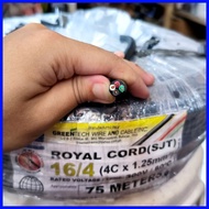 ∢ ☎ ➬ (per meter) 16/4C Boston Royal Cord 4 Cores Insulated Wire 1.25mm 4C Royal Cord