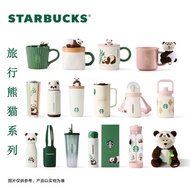 starbucks glass tumbler starbucks mug starbucks tumbler Starbucks 2024 Travel Panda Series Cute Cera